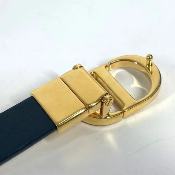 Dior CD buckle Accessories belt Leather White/GoldHardware - Picture 5 of 11